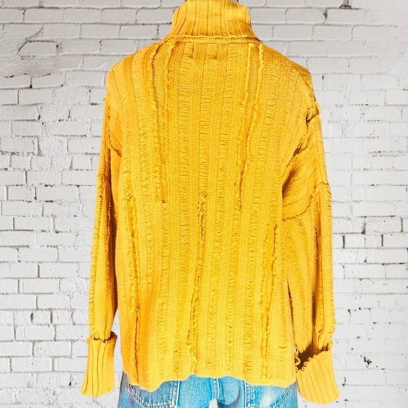 Yellow Turtleneck Sweater - Picture 5 of 9